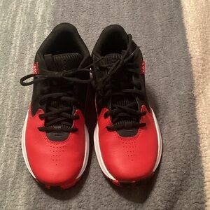 Under Armour Kids Red and Black Sneakers